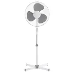 Ventilator pe picior Platinet 40W cu 3 viteze, inaltime reglabila 120 cm, gri
