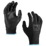 Mănuși de lucru cu poliuretan, mărimea 9/L, set 12 bucăți Rebel