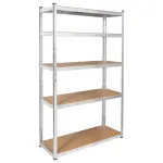 Raft metalic Rebel cu 5 polite MDF, 205x120x45 cm, sarcina 750 kg
