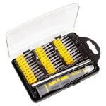 Set șurubelniță cu biți de precizie Rebel, 32 piese, mâner extensibil Cr-V