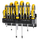 Set șurubelnițe CR-V Rebel cu suport, 30 piese, vârfuri magnetice