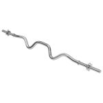 Bară Z pentru haltere 120 cm, 5,3 kg, oțel cromat, Rebel Active