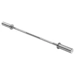 Bară olimpică dreaptă 120 cm, 6 kg, oțel cromat, Rebel Active, cu cleme