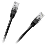 Cablu patchcord UTP Cat6 Rebel, 0,25 m, negru, RJ45-RJ45 pentru retea
