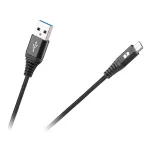 Cablu USB la Micro USB Rebel, 0,5 m, negru, incarcare rapida si transfer date