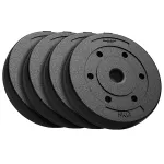 Set 4 discuri greutăți 5 kg din compozit, acoperire PVC, 31 mm Rebel Active