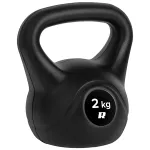 Kettlebell Rebel Active 2 kg cu acoperire PVC, maner ergonomic