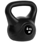 Kettlebell 4 kg Rebel Active cu acoperire PVC, prindere confortabila