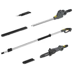 Trimmer gard viu telescopic + drujbă pe acumulator 20V Rebel, fără baterie