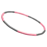 Cerc fitness hula hoop reglabil 70–95 cm, roz, Rebel Active (8 segmente)