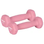 Set 2 gantere hexagonale din fontă cu neopren, 0,5 kg fiecare, Rebel