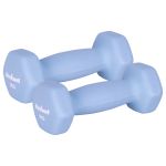 Set 2 gantere hexagonale 1 kg din fontă cu neopren Rebel Active