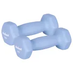 Set 2 gantere hexagonale 1 kg din fontă cu neopren Rebel Active