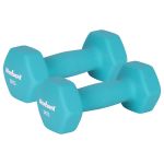 Set gantere hexagonale 2x3 kg din fonta, cu invelis neopren Rebel Active