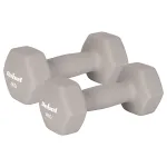 Set 2 gantere hexagonale 4 kg din fontă cu neopren Rebel Active
