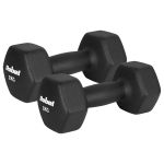 Set gantere hexagonale 2x8 kg din fonta, invelis neopren Rebel Active