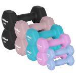 Set gantere hex din fontă cu neopren Rebel, 10 bucăți, 30 kg total