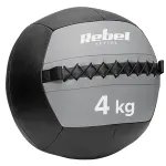 Minge medicinală pentru exerciții 4 kg Rebel Active, diametru 35 cm