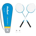Set badminton Rebel Active cu 2 rachete, 2 fluturasi si husa cu curea