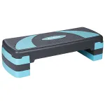 Stepper aerobic Rebel Active cu 3 trepte de inaltime, gri-albastru, 78x23 cm