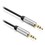 Cablu audio jack 3.5 mm tata-tata 1.5 m Sentivus, mufe aurite