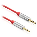 Cablu audio jack 3.5 mm tata-tata 2 m Sentivus, rosu, stereo AUX