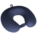 Pernă de călătorie Rebel Active cu spumă cu memorie, velur albastru