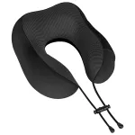 Pernă de călătorie cu spumă cu memorie Rebel Active, neagră