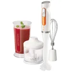 Set blender de mână Sencor 600W cu tocător 500 ml și tel, 2 viteze, alb
