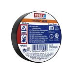 Set 10 benzi izolatoare Tesa Tesaflex negre, 15 mm x 10 m