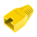 Manson de protecție pentru mufă RJ45 galben, cu protecție anti-îndoire