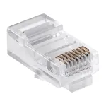 Mufă RJ45 UTP 8P8C pentru cablu UTP, conector 8 pini 8 contacte