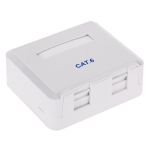 Priză dublă UTP Cat 6 pentru rețea stabilă, montaj rapid