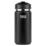 Termos Teesa 350 ml din inox, negru, pentru cafea și ceai la drum
