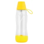 Sticlă cu filtru carbon activ Teesa Pure Water 550 ml, BPA Free, galbenă
