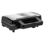 Aparat de vafe Teesa pentru 2 vafe pătrate, 1000W, plăci antiaderente