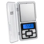 Cântar pentru bijuterii Teesa 200 g, precizie 0,01 g, LCD iluminat