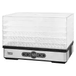 Deshidrator cu convecție Teesa, 5 tăvi transparente, 400W, LCD, timer 48h