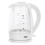 Fierbător electric Teesa 1,7L din sticlă, fără fir, 2200W, cu oprire automată