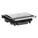 Grill electric pentru panini Teesa 1500W, plăci striate antiaderente, inox