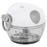 Mini tocator manual Teesa 180 ml, cu lame inox si recipient fara BPA