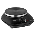 Plită electrică Teesa 1000W cu termostat, placă din fontă și protecție