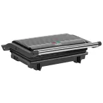 Sandwich maker panini Teesa 1000W cu placi grill antiaderente si tava scurgere