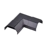 Conector unghi 90° pentru canal cablu 55x26 mm, negru, UCH0078A