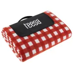 Pătură de picnic izolată Teesa 200x300 cm, impermeabilă, model carouri roșii