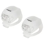Set lumini bicicletă Rebel din silicon, LED față/spate, 2 moduri