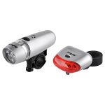 Set lumini LED față și spate pentru bicicletă Rebel, rezistente la apă