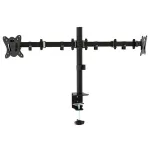Suport dublu pentru 2 monitoare VESA 75x75/100x100, 13–27 inch, reglabil