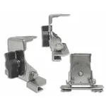 Suport portbagaj argintiu cu montaj rapid pentru fixare stabilă