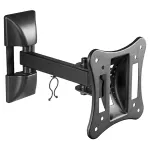 Suport TV de perete Cabletech 13–27 inch, brat reglabil, VESA 100